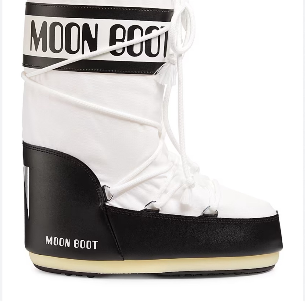 Moon Boot Women's Black and White Winter Boots-new with tags!